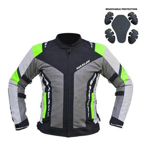 Chaqueta de moto para hombre con certificado CE, malla transpirable para clima caluroso, soporte delantero, ligero, cómodo, patrón de armadura - Product Image 1