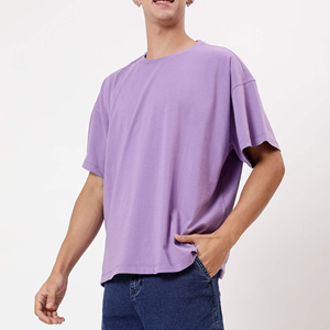 Camiseta de algodón 100% con logotipo personalizado de alta calidad del fabricante para hombre de peso pesado 240 gramos patrón sólido - Product Image 1