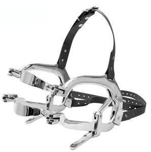 High Quality Equine Dental Speculum Horse <b>Mouth</b> Gag Stainless Steel Leather Millennium with Bag Veterinary <b>Instruments</b> - Product Image 4