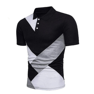 Camisas de Hombre a la Moda, Hechas a Medida, de Algodón/Poliéster, Tejido Sólido, Manga Corta, Casual, con Logotipo Personalizado, Transpirable - Product Image 4