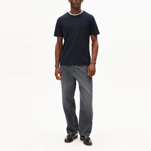 Nueva llegada, camiseta de hombre de diseño personalizado, 100% algodón, corte regular, cuello redondo, manga corta, transpirable, informal, estilo urbano, 300g - Product Image 5