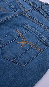 Pantalones vaqueros de verano de mujer largos azules de diseño informal pantalones vaqueros ajustados de cintura alta de algodón de talla grande para mujer tarifa al por mayor - Product Image 6