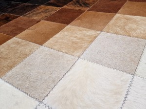 Alfombras y juegos de piel de vaca de algodón de lujo personalizados, rayas tejidas, mascotas, antideslizantes, hogar, sala de estar y dormitorio - Product Image 3