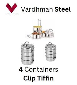 คลิปหนีบกล่องข้าวสแตนเลสเกรดโรงแรม สำหรับสำนักงาน พร้อมโลโก้สั่งทำ ขนาด 9*3 ช่องใส่อาหารแบบเรียบ ทนทาน ปลอดภัยสำหรับอาหาร พร้อมตัวล็อค - Product Image 5