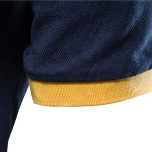 Approvisionnement direct usine – Nouveauté : T-shirt homme 100 % coton uni à col montant, séchage rapide, manches courtes, idéal pour l'été - Product Image 5