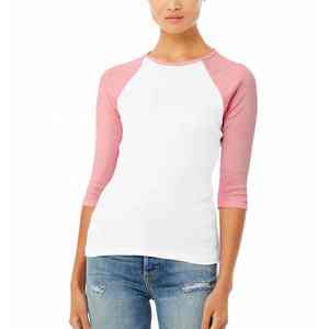 T-shirt de sport pour femme avec logo personnalisé, respirant, en polyester et coton, pour la salle de sport, la course à pied, le jogging, vêtements de sport actifs - Product Image 3