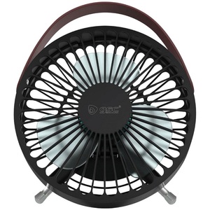 Mini ventilatore da dessert ricaricabile USB, nero, 5W, 14cm (GSC 300010029) - Product Image 1