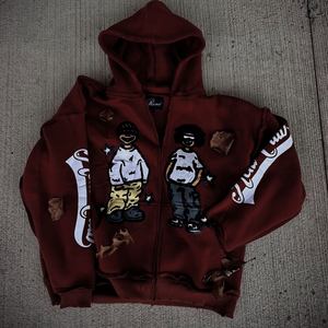 Sudaderas con Capucha Modernas de Moda, Bordadas, con Forro Sólido, 100% Algodón, Otoño, Personalización de Marca, Suministro de Marca Privada, Ecológicas - Product Image 6