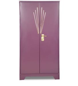 Almirah de metal resistente elegante para la solución de almacenamiento de la sala de estar con estanterías ajustables y cerraduras fuertes seguras - Product Image 5