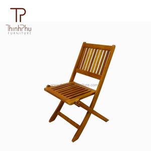 Silla Plegable de Madera de Acacia Más Vendida, Diseño Contemporáneo, Portátil para Patio, Parque y Villa - Muebles Thinh Phu - Product Image 2