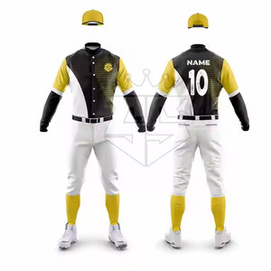 Fabricación de fábrica Ropa deportiva Uniforme de béisbol de alta calidad de color personalizado para adultos - Product Image 2