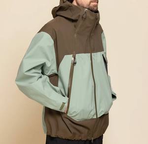 Chaqueta Anorak con cremallera 1/4 para hombre, ligera y personalizada, jersey con capucha, cortavientos térmico, carcasa de poliéster, senderismo de invierno al aire libre - Product Image 2