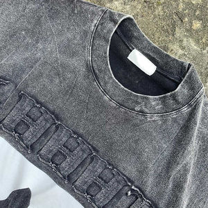 Camiseta con estampado de pantalla transpirable de algodón de alta calidad para hombre - Product Image 3