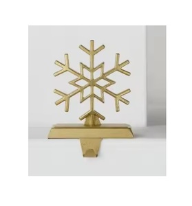 Classic Design Iron Aluminum Nickel <b>Stocking</b> <b>Holder</b> Luxury Style Handmade for Christmas & Home Decoration - Product Image 1