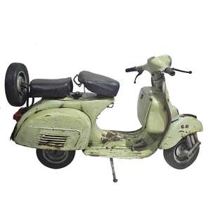 Carrito de Bar Rectangular de Hierro con Acabado Verde Envejecido, Estilo Industrial, Ecológico, para Decoración del Hogar - Product Image 2