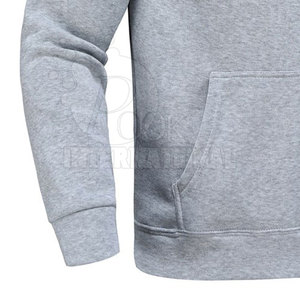 Pakistan Manufacture <b>Men</b> Hoodies Gray Solid Color <b>Men</b> Hoodies Simple Plain <b>Pullover</b> <b>Men</b> Hoodies - Product Image 5