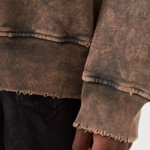 เสื้อฮู้ดผ้าคอตตอน100% สำหรับชายและหญิงเสื้อสไตล์สตรีทผ้าคอตตอนพิมพ์ลายสีหยดน้ำสำหรับฤดูหนาวออกแบบได้ตามต้องการ - Product Image 5