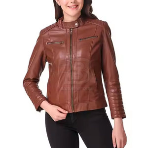 Chaquetas de Cuero para Mujer, Tejidas, Transpirables, Estilo Moderno, Hechas en Pakistán, Venta al Por Mayor, MOQ Bajo - Product Image 5