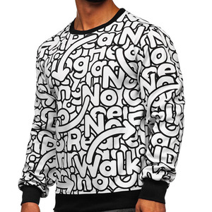 Design élégant et professionnel pour hommes Sweatshirts Motif 3D Broderie Logo Prix Client Demandé - Product Image 6