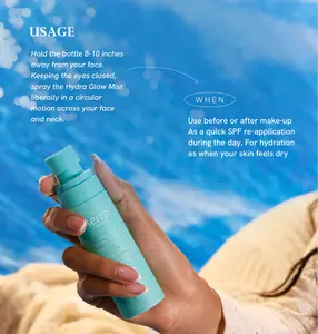 OEM Wholesale Hydra Glow Mist 24H Deep Hydration Mist with SPF 30+ PA+++ Bulk Lightweight, Sun Protection & Moisturizing Spray - Product Image 4