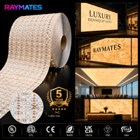 1 feuille lumineuse LED flexible découpable DC24V 528 LED/m 30W, rouleau de 10m, sans points, super fine, pour comptoir en verre