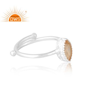 Anillo de piedras preciosas citrino Natural de Plata de Ley 925 más vendido, joyería personalizada para mujer, regalo para ella - Product Image 4