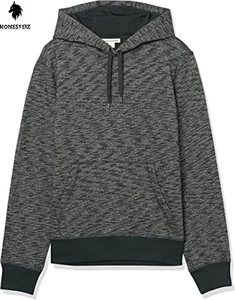 เสื้อฮู้ดแบบสวมหัวของผู้ชายผ้าเทอร์รี่ผ้าฝ้าย100% น้ำหนักเบาลายนูนแบบลำลองสีทึบออกแบบได้ตามต้องการ - Product Image 6