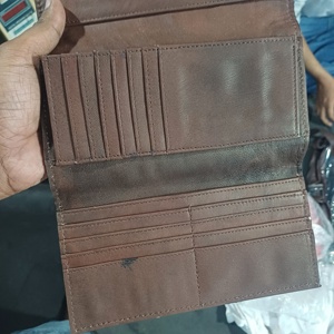 Portefeuille Western en cuir véritable de vachette, motif selle de cactus, fermeture éclair, style bohème écologique, sac bandoulière pour l'automne - Product Image 5