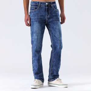 Jeans de Mezclilla para Hombre, Cintura Alta, Corte Regular, Servicio OEM Personalizado, Diseño Lavado Informal de Alta Calidad - Product Image 3