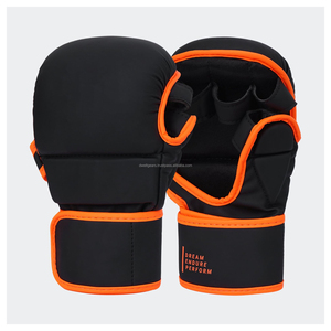 Sanda MMA Shooter <b>Gloves</b> Eco-Friendly PU Leather Professional Training Equipment Hook Loop Closure Customizable Boxing <b>Gloves</b> - Product Image 1