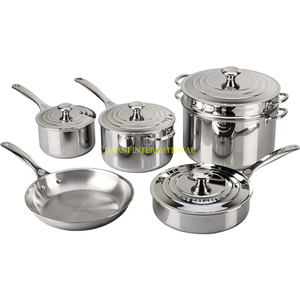 Cao cấp thép không gỉ <span class=keywords><strong>Cookware</strong></span> <span class=keywords><strong>Set</strong></span> với nắp bền chậu và chảo Bộ sưu tập cho các đầu bếp chuyên nghiệp và nhà bếp - Product Image 1