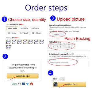 Ventes en gros de patchs en chenille brodés, logo, vêtements, vente chaude, patchs en chenille brodés de haute qualité, selon vos besoins - Product Image 5