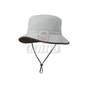 Chapeau de seau de protection solaire réversible de créateur Logo personnalisé imprimé Mode d'été décontractée Style rayé Vente en gros - Product Image 3