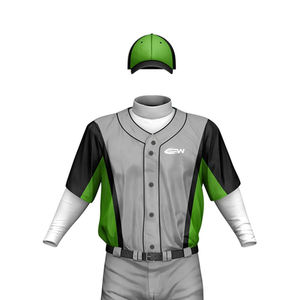 Uniformes de Béisbol Deportivos al por Mayor, Conjuntos de Pantalones y Camisetas para Equipos, Sublimación, Poliéster de Secado Rápido, Transpirable, en Blanco - Product Image 4