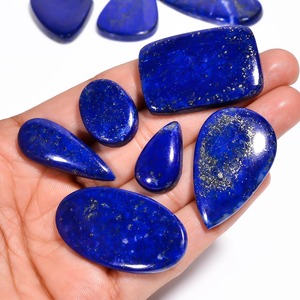 <b>Lapis</b> <b>Lazuli</b> Loose Gemstone Cabochons Mix Shape Wholesale Lot Natural Polished Stones for Handmade Jewelry Making Projects - Product Image 1