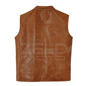 Logo personnalisé Gilet en cuir de haute qualité pour hommes avec fonction respirante Couleur personnalisée en taille adulte pour l'hiver - Product Image 6