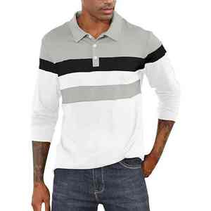 Camisas Polo de Diseño Más Vendidas, Logotipo Personalizado, Poliéster, Color Sólido, Uniforme de Golf, Manga Larga, Camisa Polo para Hombre - Product Image 3