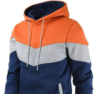 Pull-over d'hiver unisexe personnalisé, sweats à capuche en coton polaire, sweats grande taille, imprimé ODM surdimensionné, teint uni pour hommes femmes automne - Product Image 1