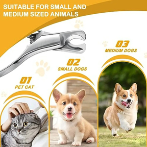 FLAMIA JABZ Coupe-ongles professionnel écologique pour animaux de compagnie Lames tranchantes en acier inoxydable de qualité supérieure Conception sûre pour les animaux de compagnie - Product Image 5
