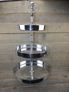 Présentoir à gâteau en acier inoxydable de grande taille Qualité de luxe Meilleure vente Argenterie martelée Style moderne Bon prix - Product Image 5