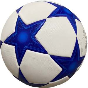 Ballon de football officiel de taille 5, fabriqué par un fabricant de haute qualité, en cuir écologique, PVC, PU, cousu, personnalisé pour les matchs sportifs - Product Image 1