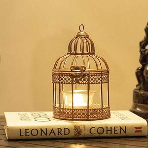 Bougie en métal en béton au design unique, support de lampe à thé, base en bois pour la décoration intérieure pour Noël, saint-valentin et anniversaire - Product Image 1