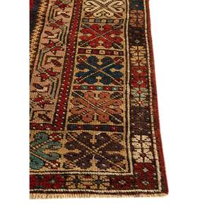 Tapis en laine noués à la main Aalam, motif géométrique rouge-orange, Kilim 9x12 rectangulaire, fait main pour la prière, l'entrée, le couloir, la salle de prière - Paem-725 - Product Image 4