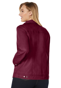 Blouson unisexe décontracté en toile enduite et cuir, style vintage, imperméable, à fermeture éclair, manches classiques, pour automne-hiver - Product Image 4