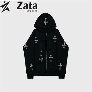 Sudadera con Pedrería de Invierno, Moderna, Brillante, Suave, Ecológica, Transpirable, Estilo Urbano para un Look Atrevido Diario - Product Image 1