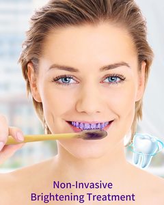 Kit de Blanqueamiento Dental V34 Purple, Corrector de Color, Espuma, Suero en Polvo, Anti-Manchas Amarillas, Pasta Dental Portátil, Orgánica, Sin Flúor - Product Image 4