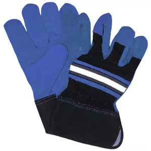 ถุงมือทำงานหนังวัวแยกสำหรับผู้ชายถุงมือป้องกันมือและรอยถลอกดีไซน์ใหม่ - Product Image 2