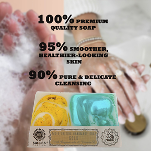 Savon Artisanal Prestige Bath Collection Riche Mousse Lavant Corps Soin Confort Peau Rituel Or Réserve 80g - Product Image 2