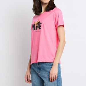 Camisetas de Mujer 2026, 100% Algodón, Cuello Redondo, Manga Corta, Logotipo Bordado, Transpirables, con Estampado - Product Image 2