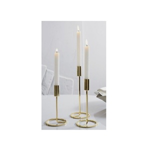 Metal wrought <b>tea</b> <b>light</b> <b>candle</b> holder with round shape for home & hotel wholesale <b>candle</b> stand with gold plated for restaurant - Product Image 1
